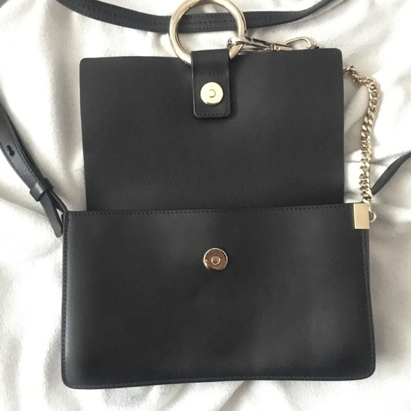 Chloe black Faye Small Suede/Leather Shoulder Bag